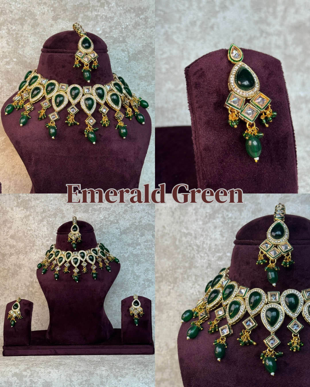Crystal Stone Style Necklace Set