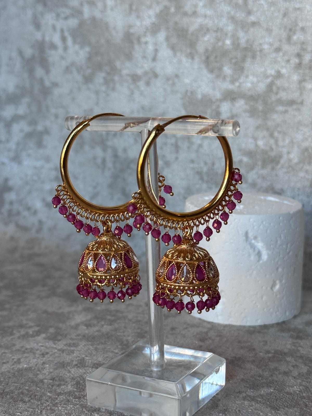 Simran - Bali Hoop Jhumka Earrings | The Tara Collection