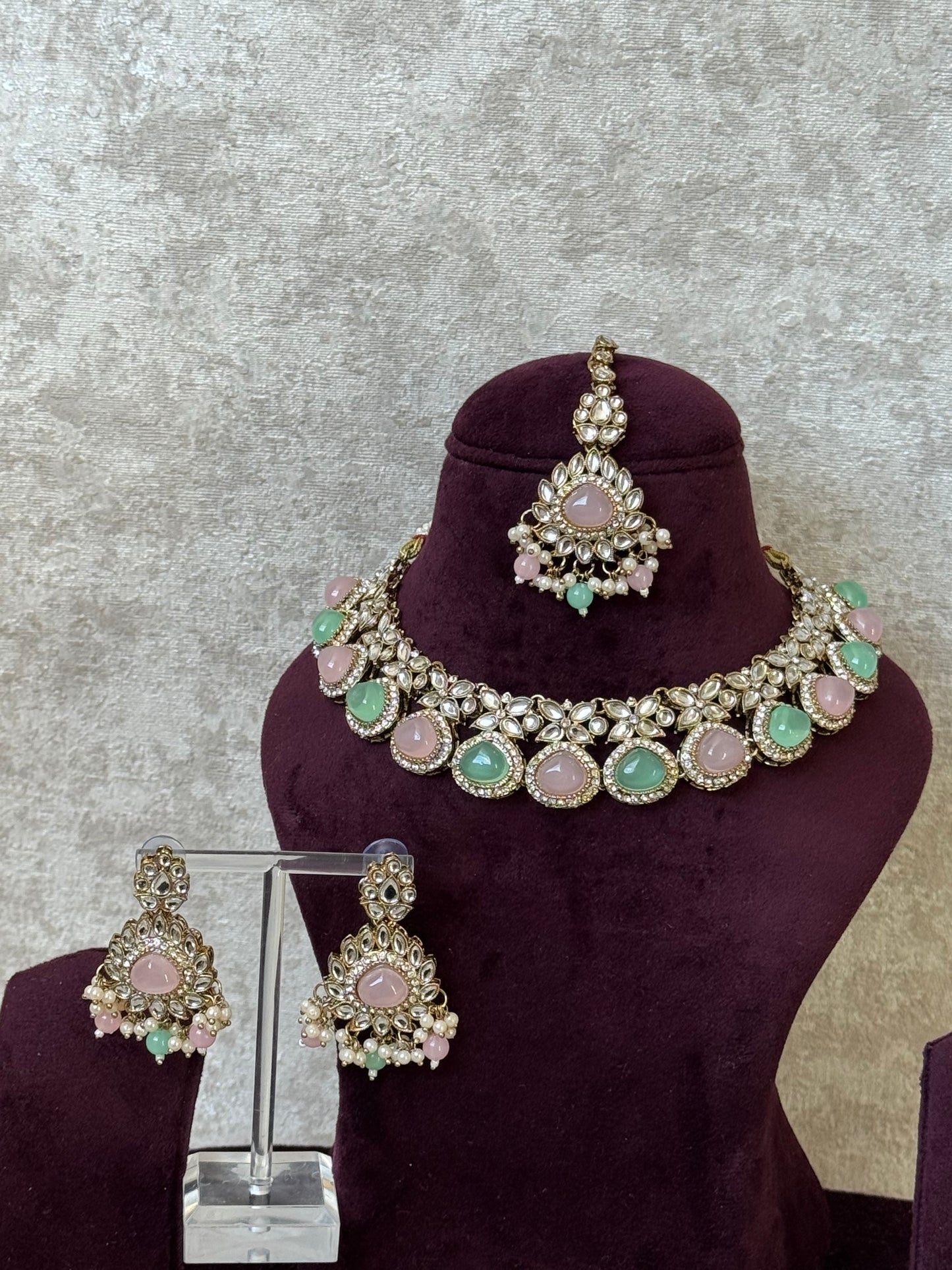 Kundan Style Necklace Set | The Tara Collection
