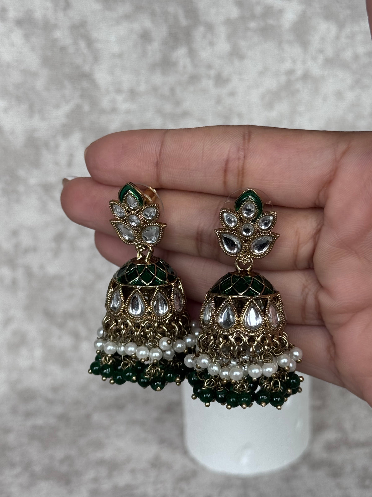 Riya - Desi Jhumka Earrings | The Tara Collection