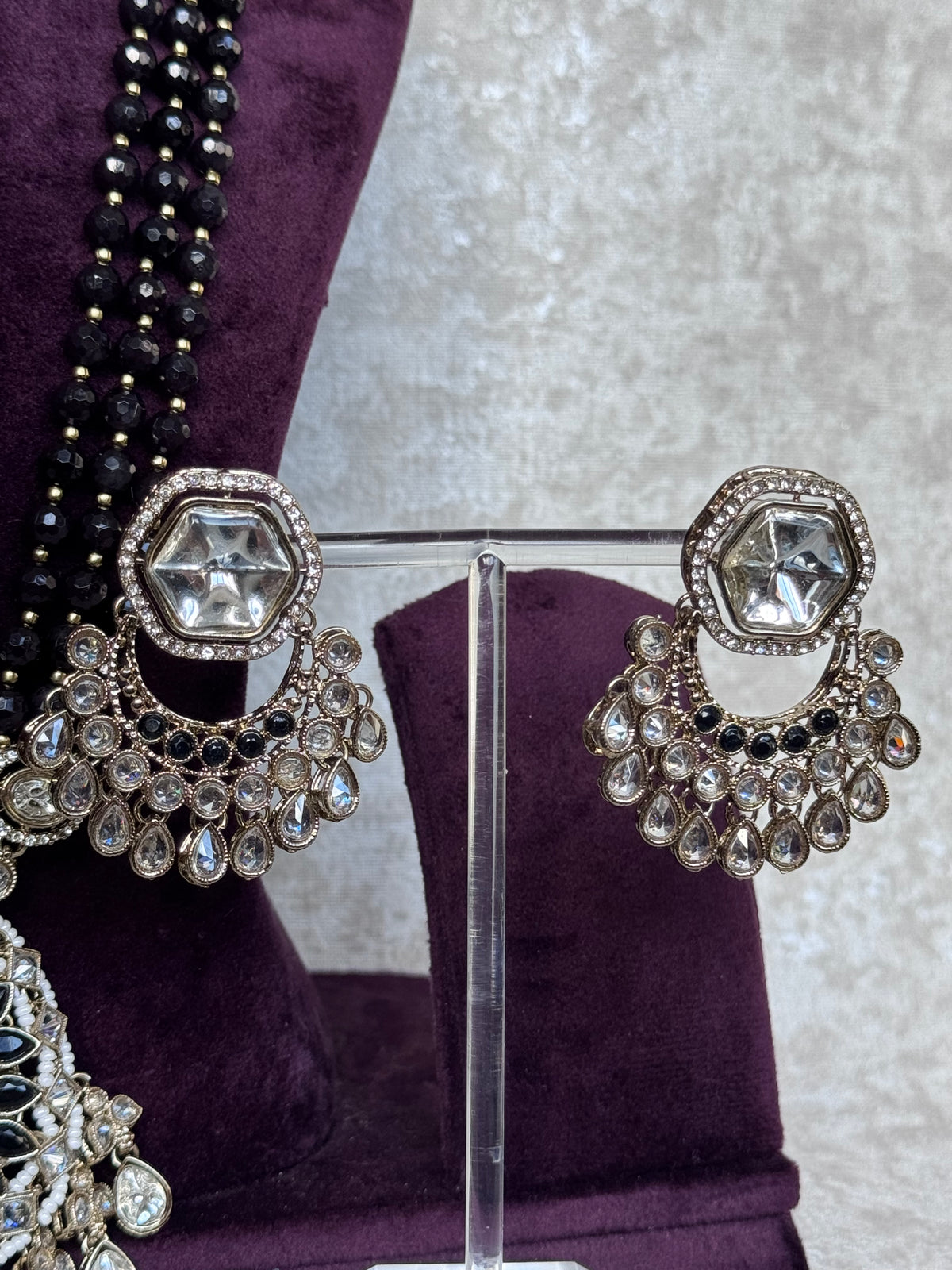 Rajvi - Pearl Long Necklace Set | The Tara Collection