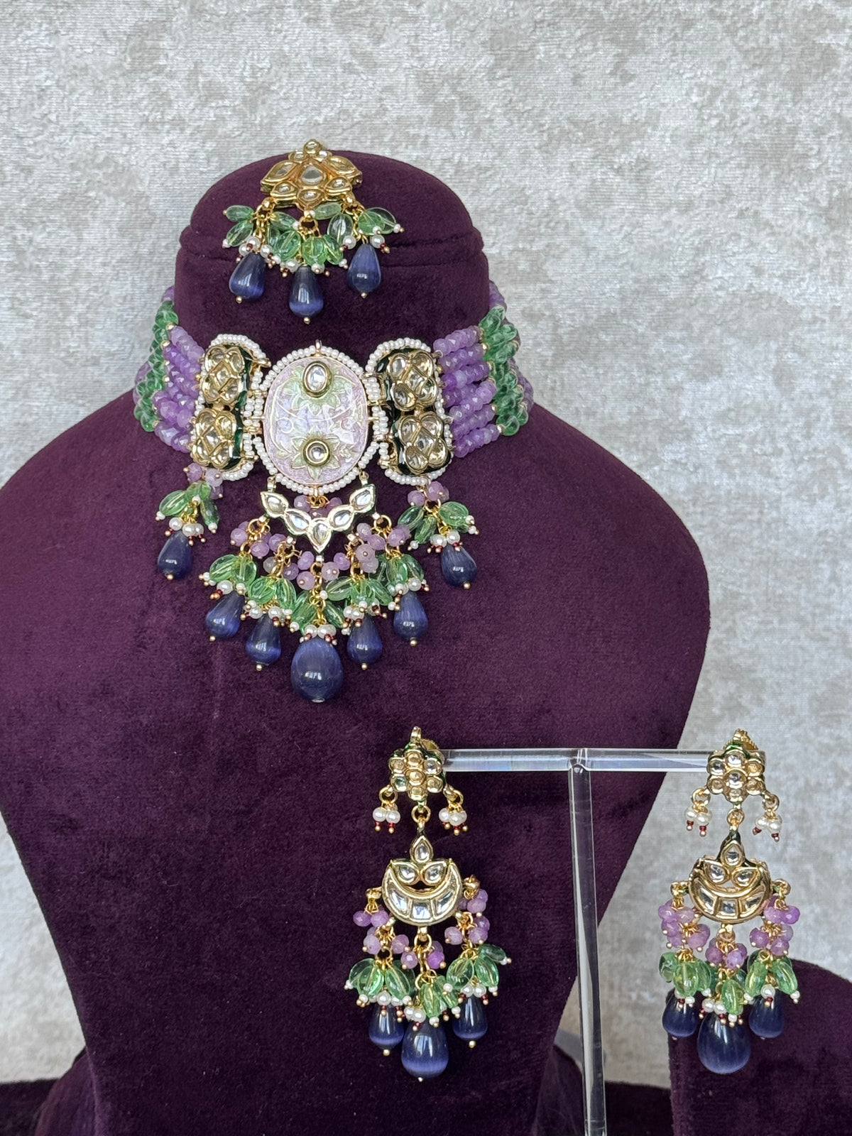 Riddhi - Meenakari Choker Set | The Tara Collection