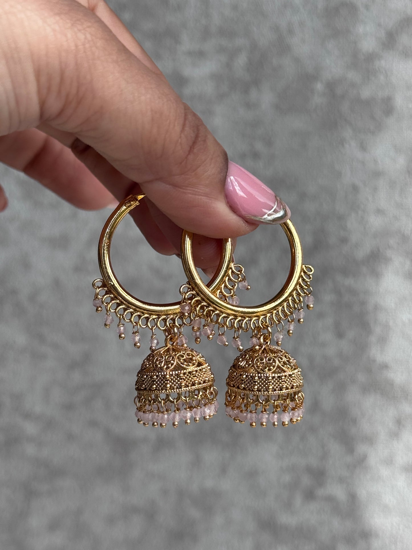 Bali Hoop Jhumka Earrings | The Tara Collection