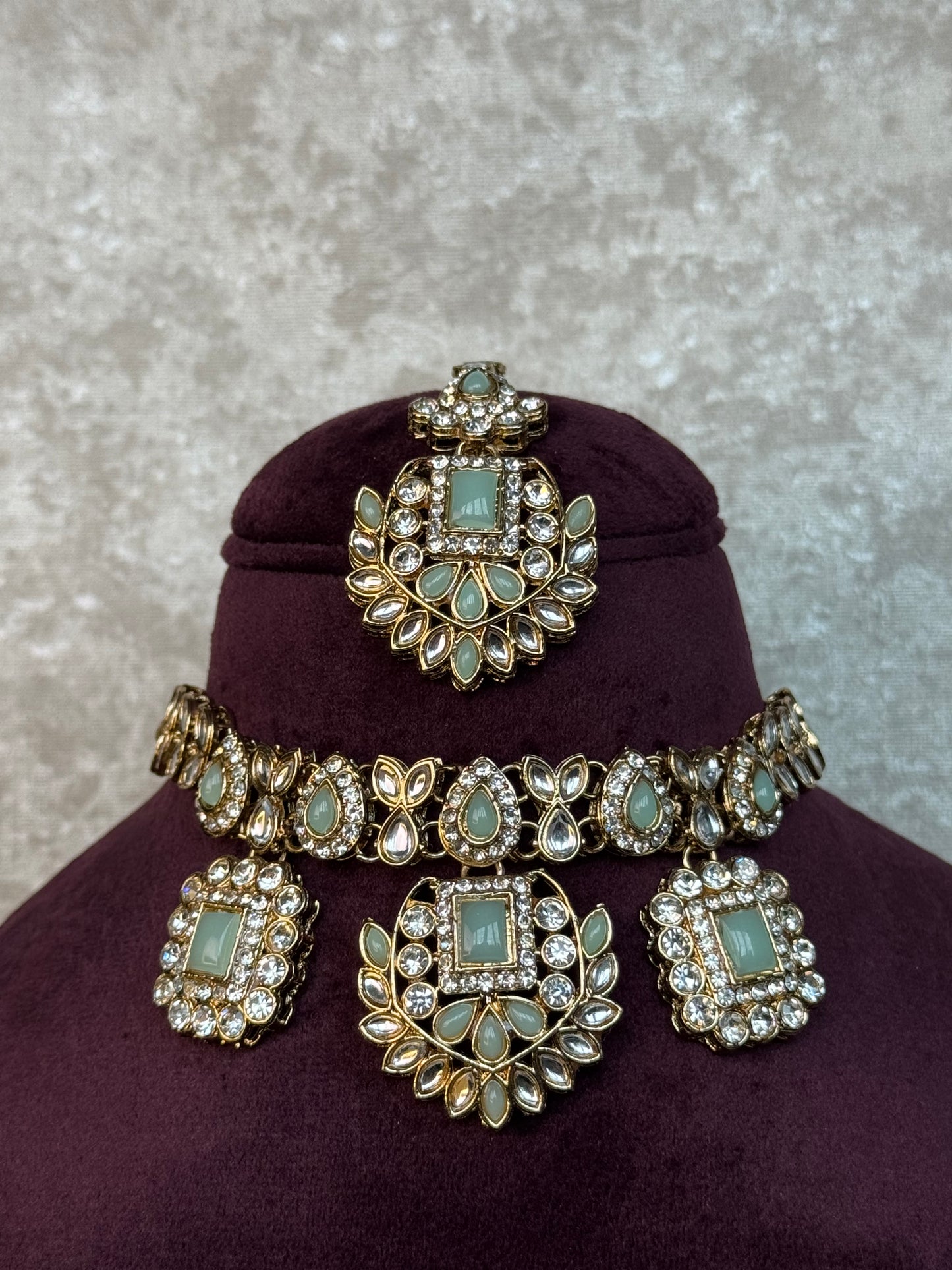 Kundan & Beaded Choker Set