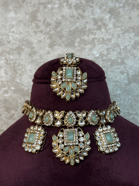 Kundan & Beaded Choker Set