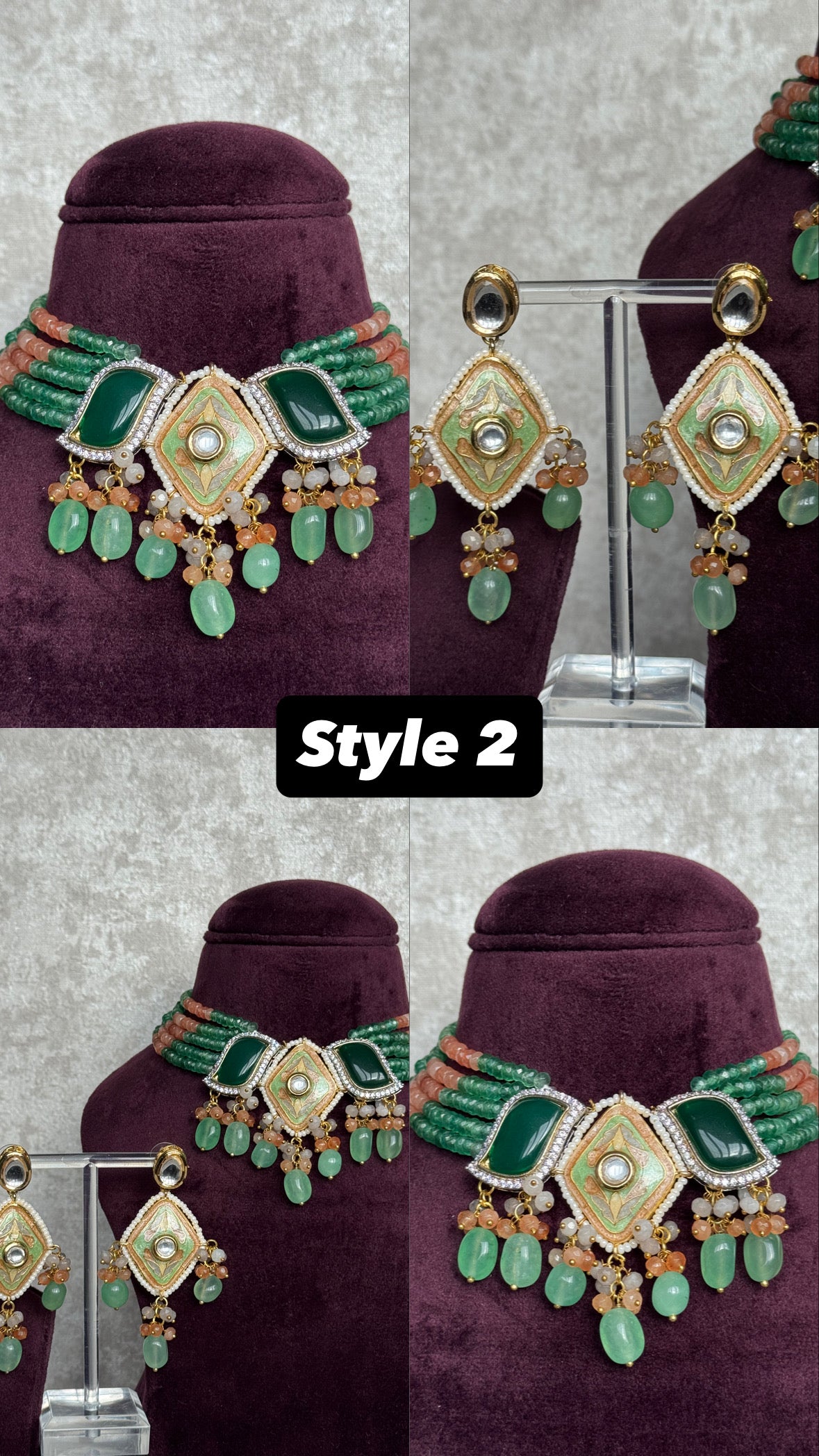 Meenakari Necklace Set | The Necklace Set