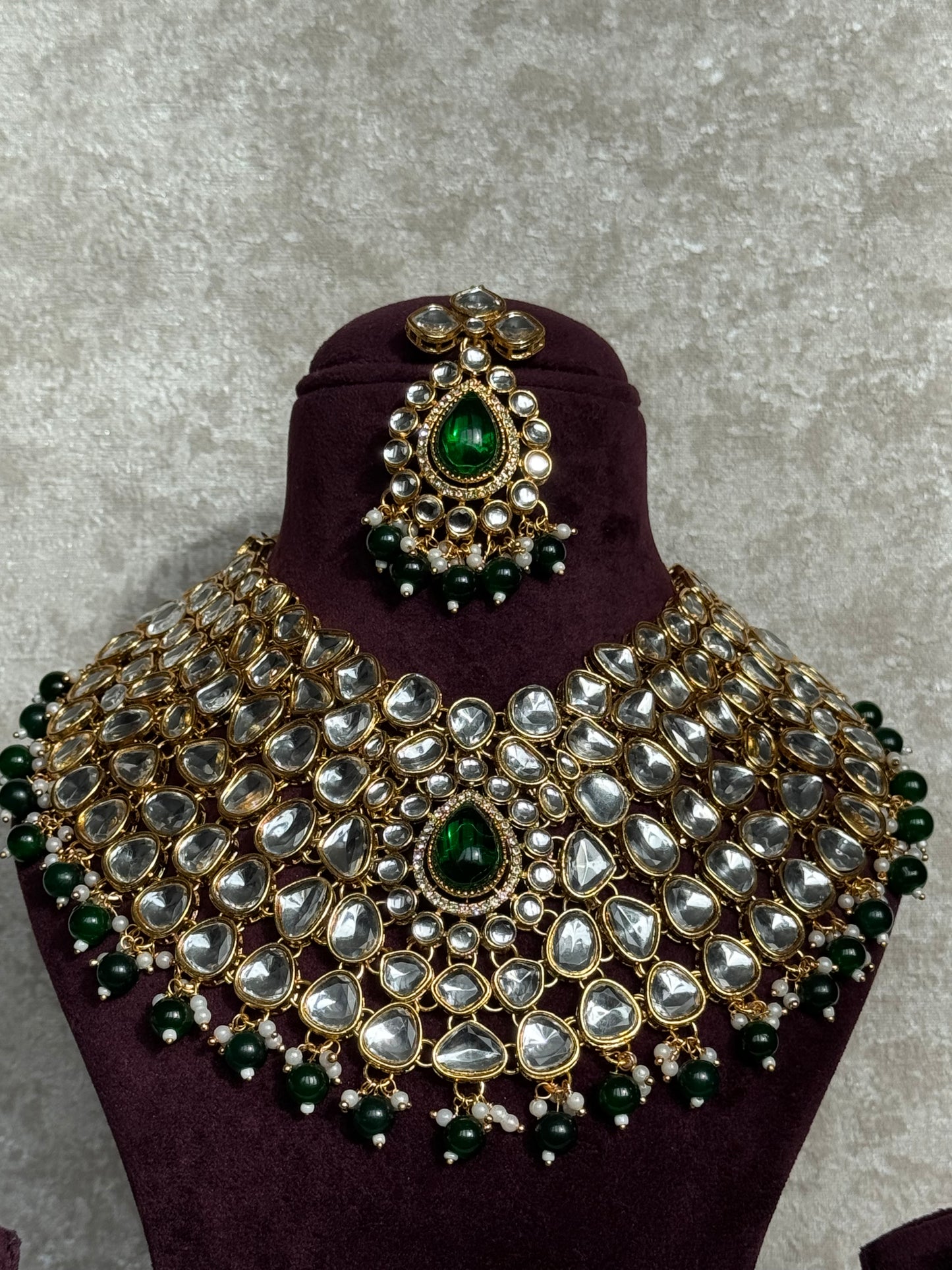 Semi Bridal Necklace Set | The Tara Collection