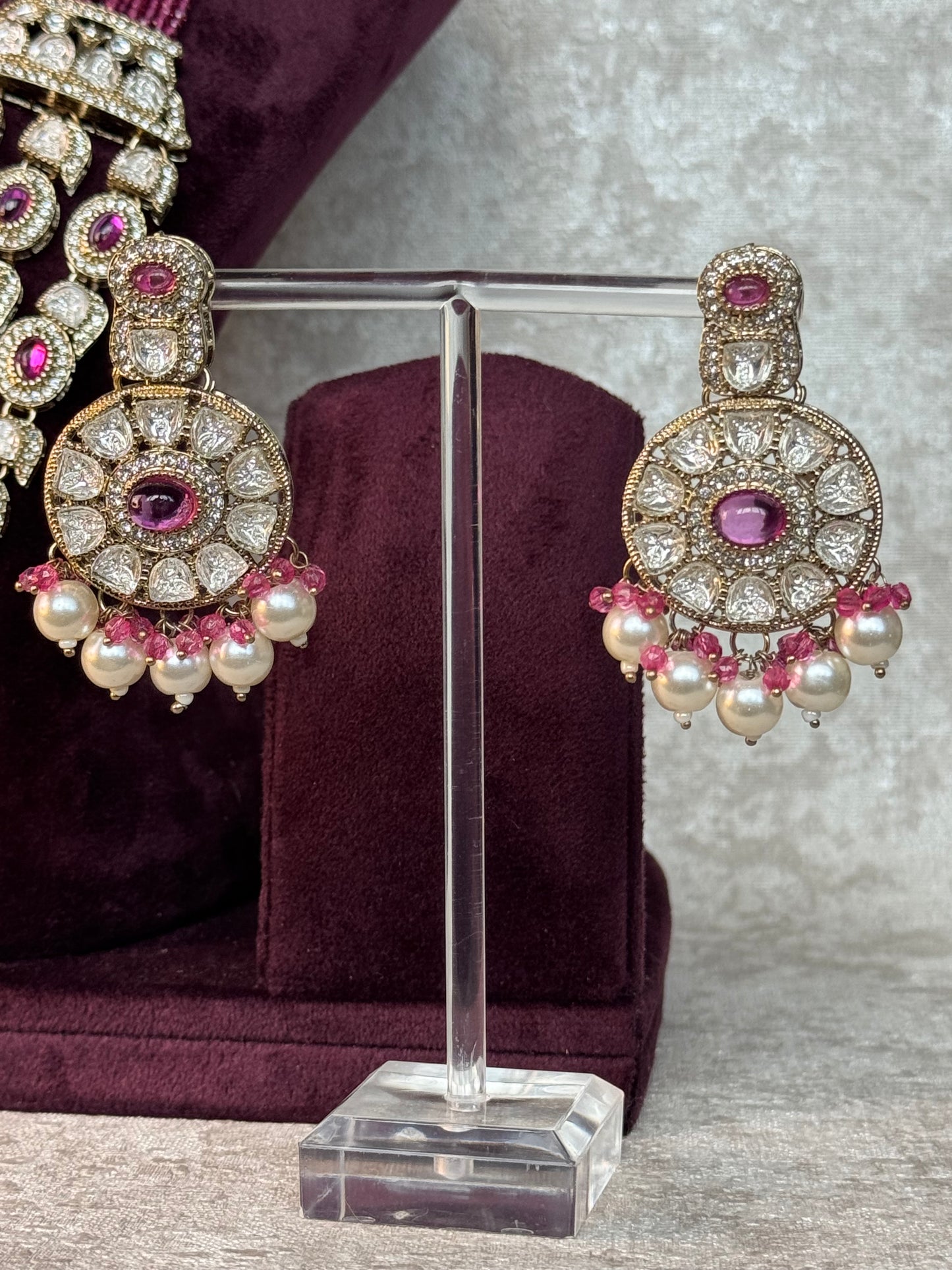 Multi Chain Mala Necklace Set