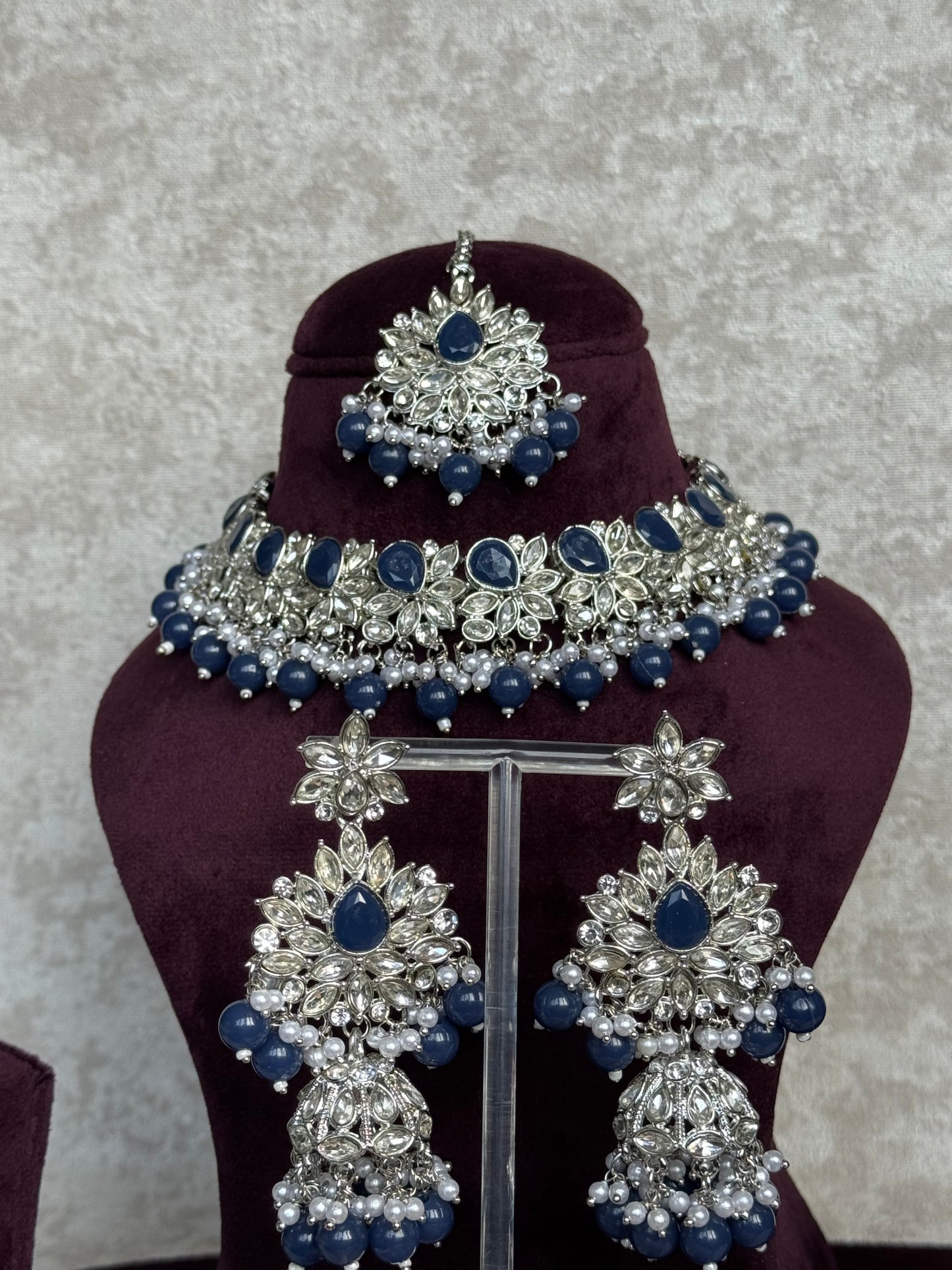 Silver Necklace Set Collection| The Tara Collection