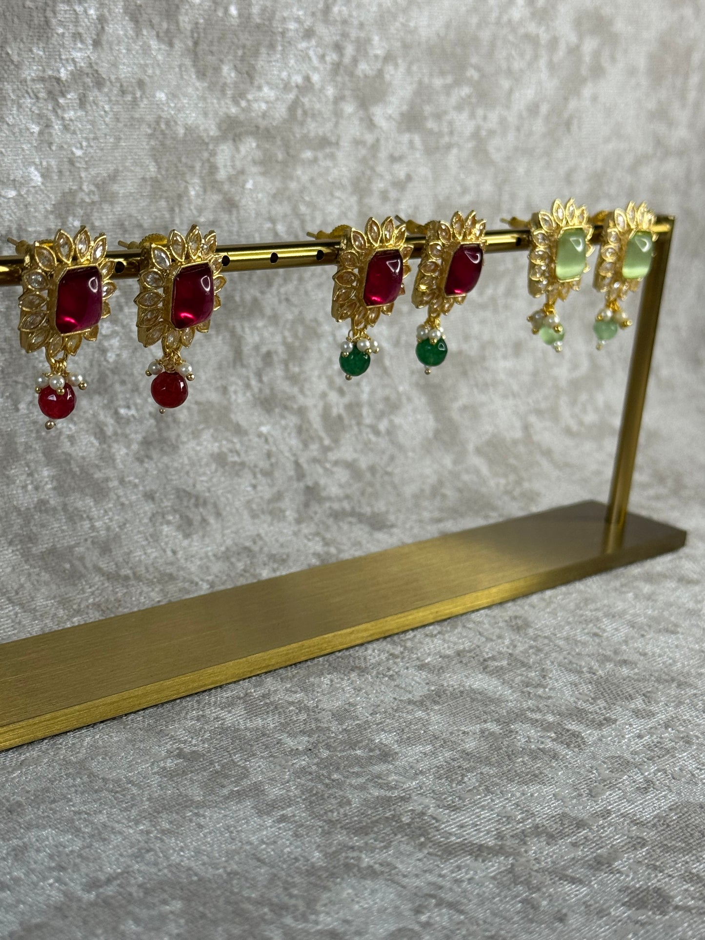 Mini Statement Stud Earrings – Multiple Colours
