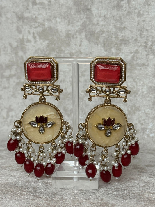 Indo Western MOP Earrings | The Tara Collection