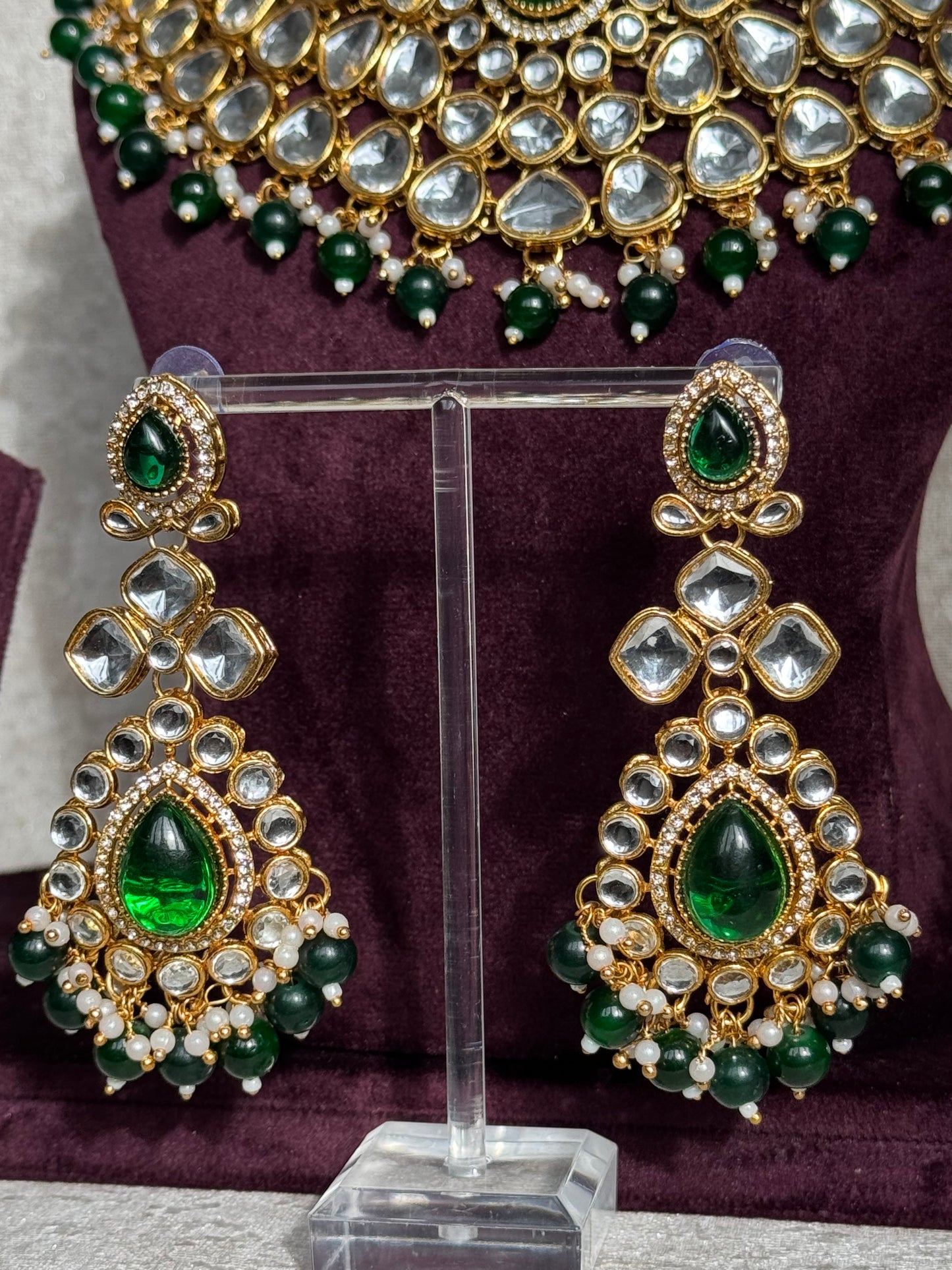 Semi Bridal Necklace Set | The Tara Collection