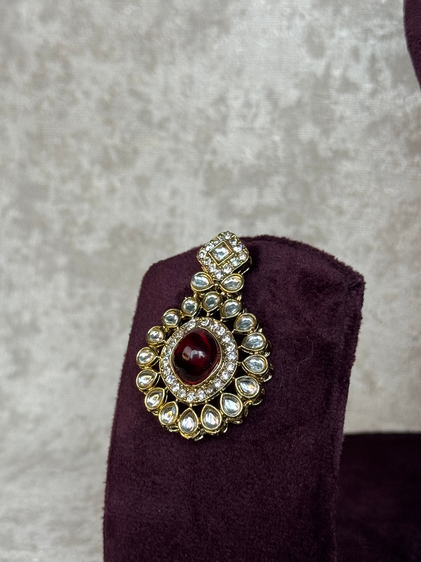 Necklace set with earrings & tikka