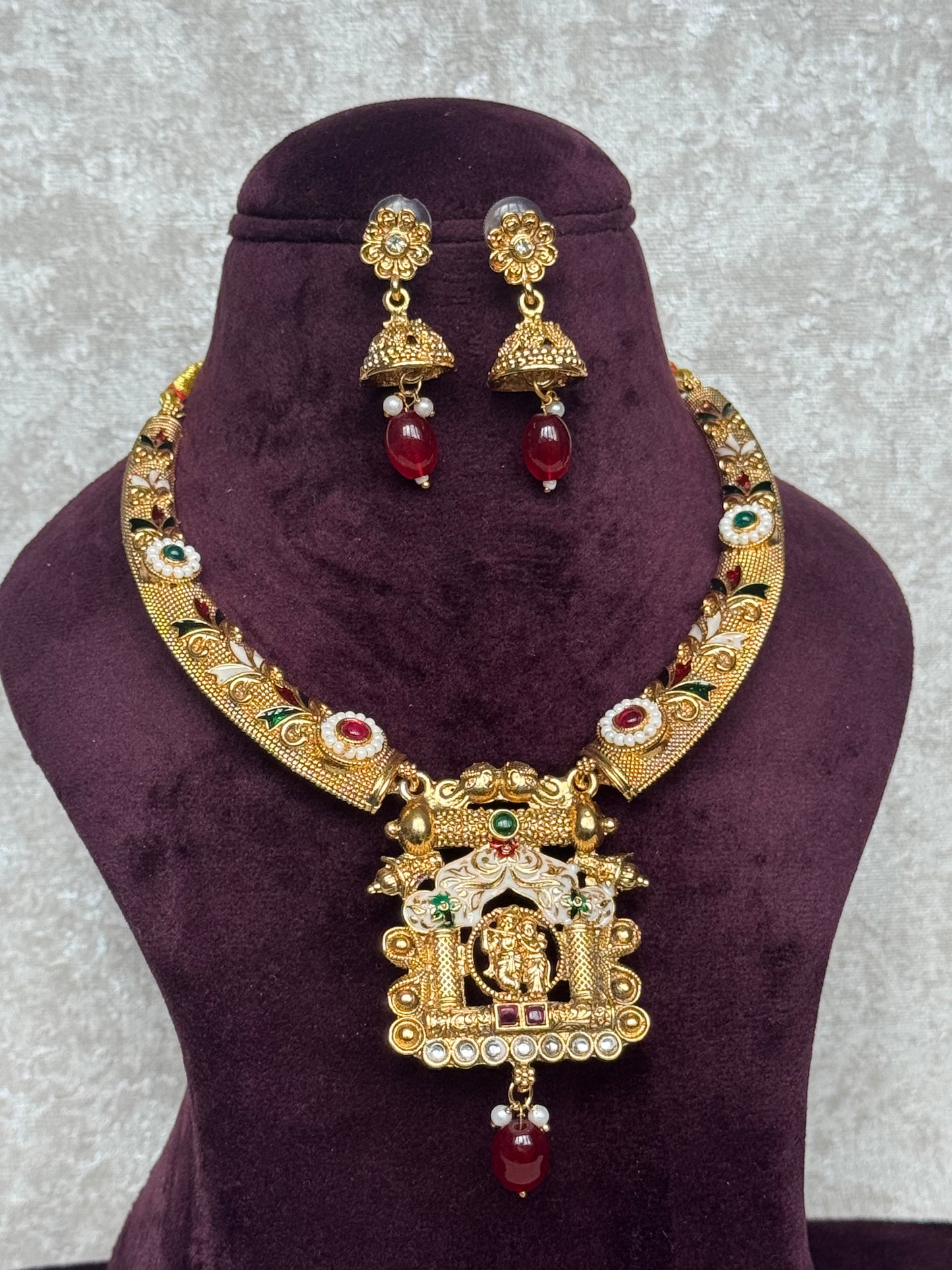 Radha Krishna Hasli Temple Set | The Tara Collection