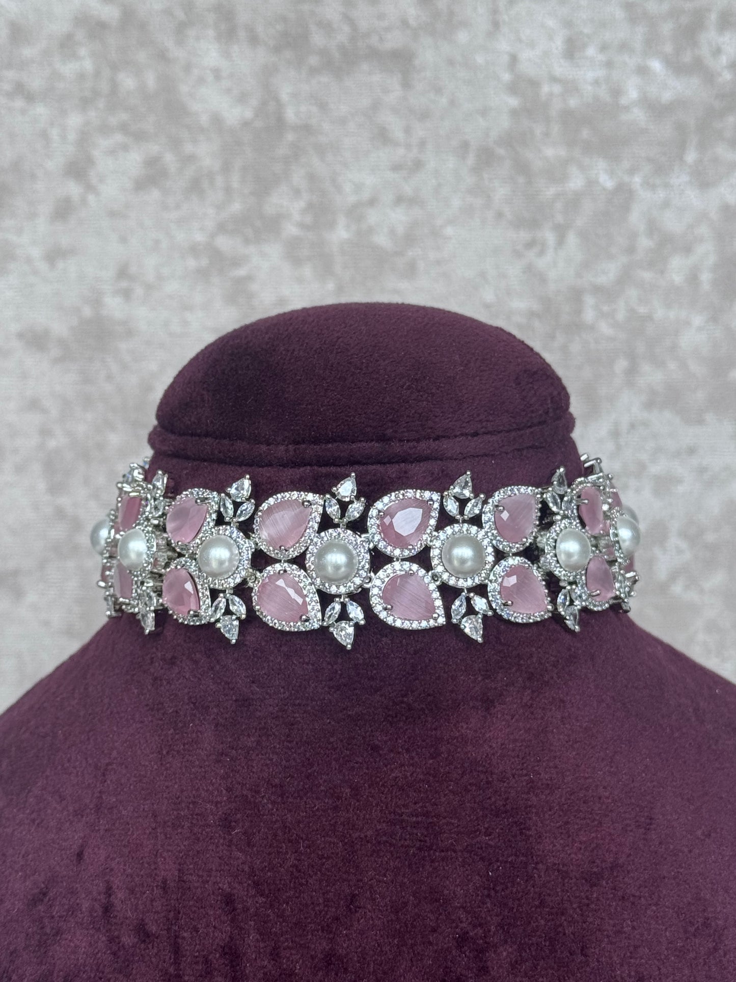 American Diamond Choker Set | The Tara Collection