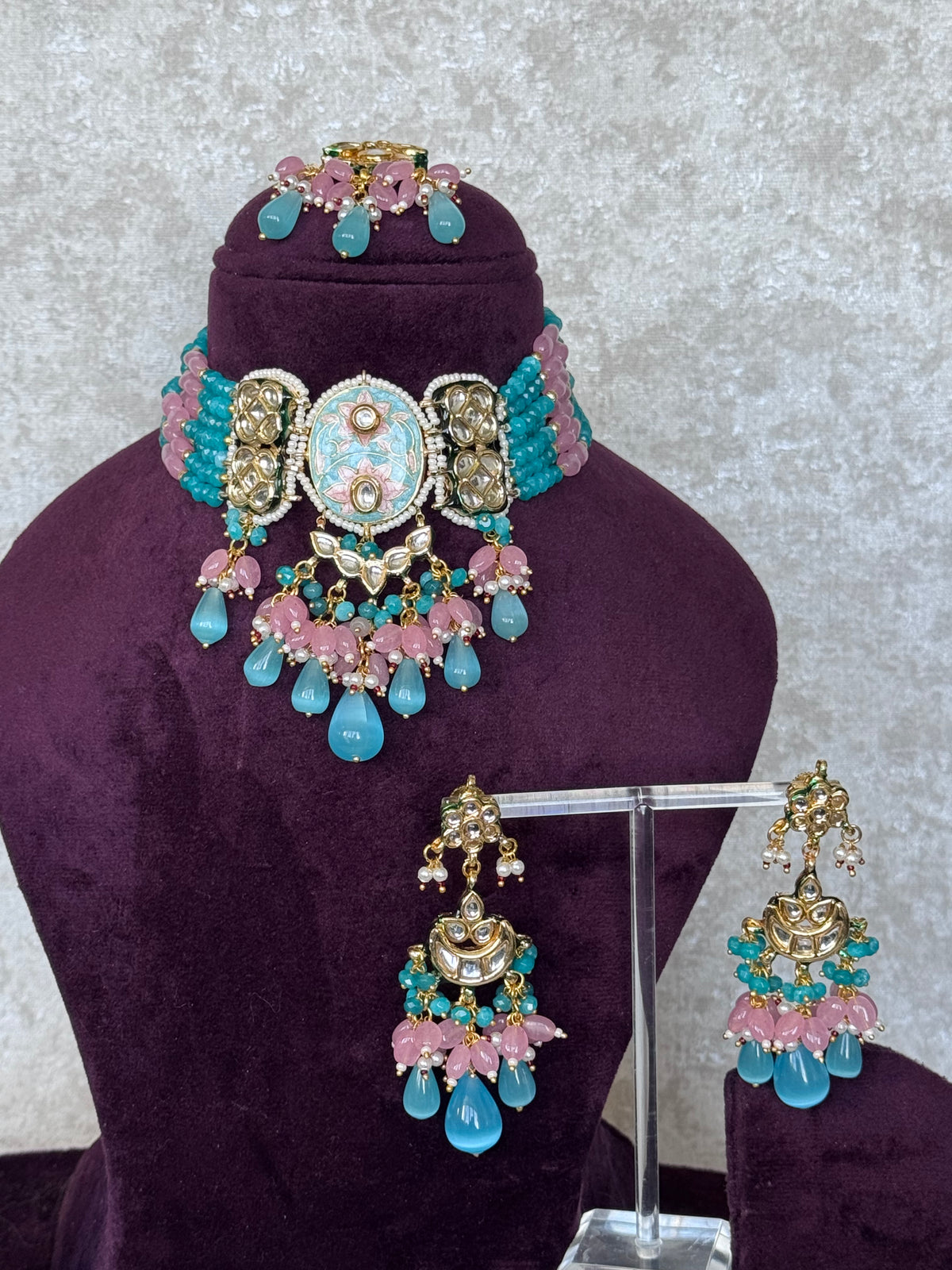 Riddhi - Meenakari Choker Set | The Tara Collection