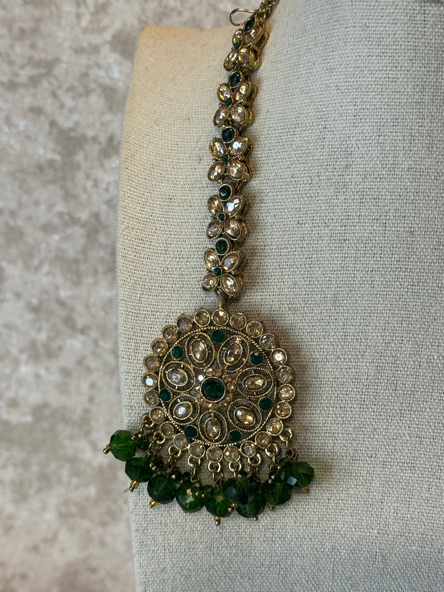 Polki Earring Tikka Set