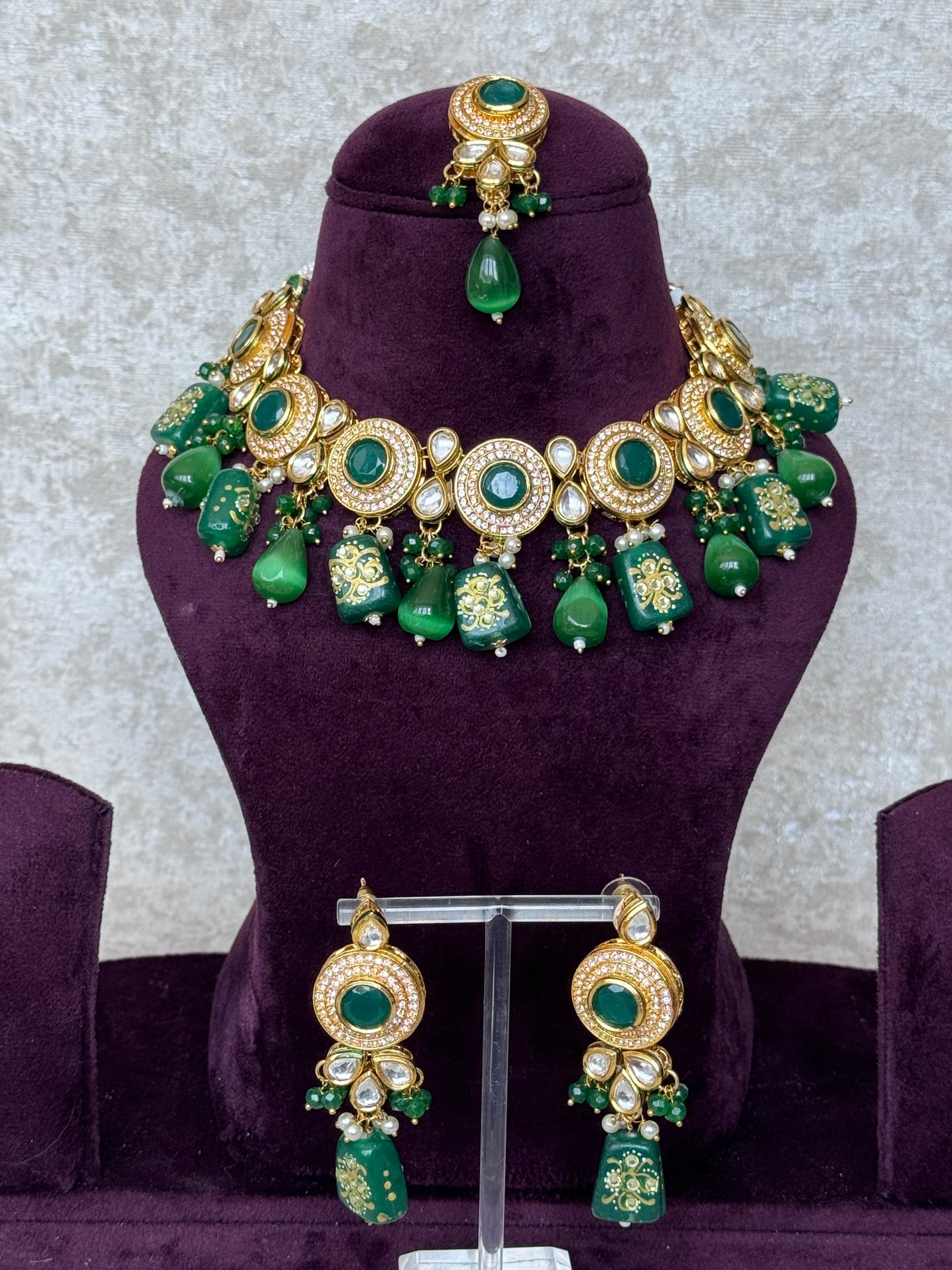 Stonework Necklace Set | The Tara Collection
