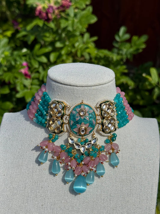 Meenakari Choker Set
