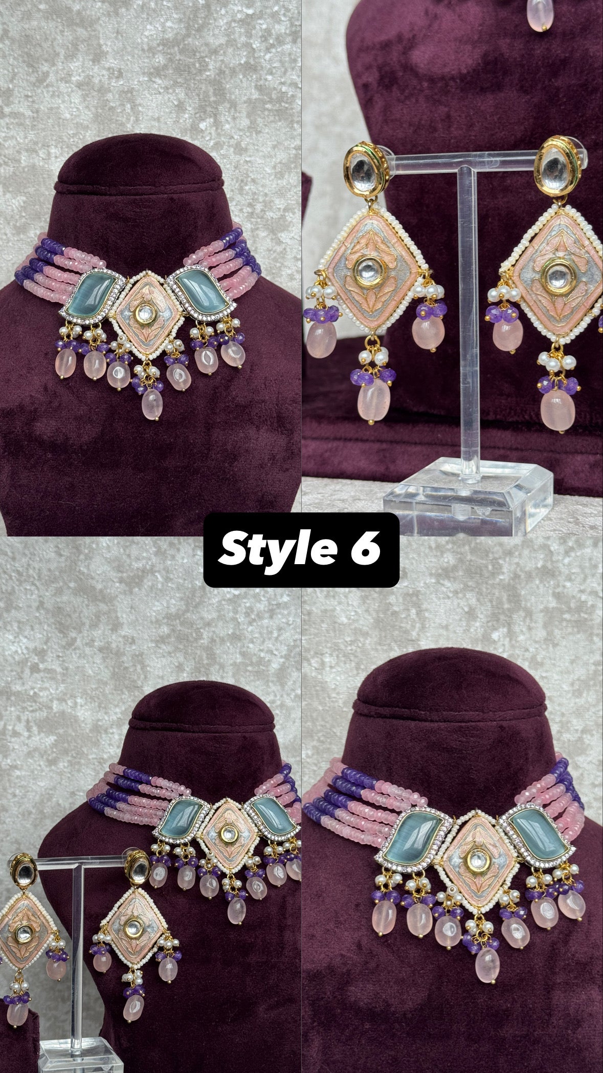 Meenakari Necklace Set | The Necklace Set