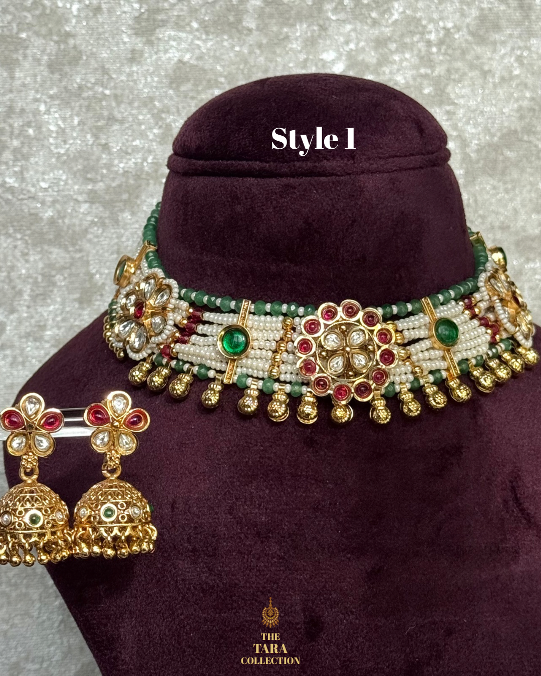 Rajwadi Polish Polki Choker Set