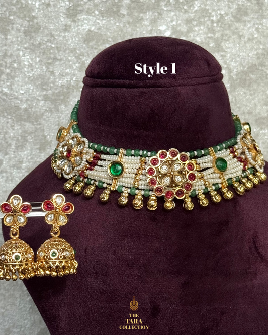 Rajwadi Polish Polki Choker Set