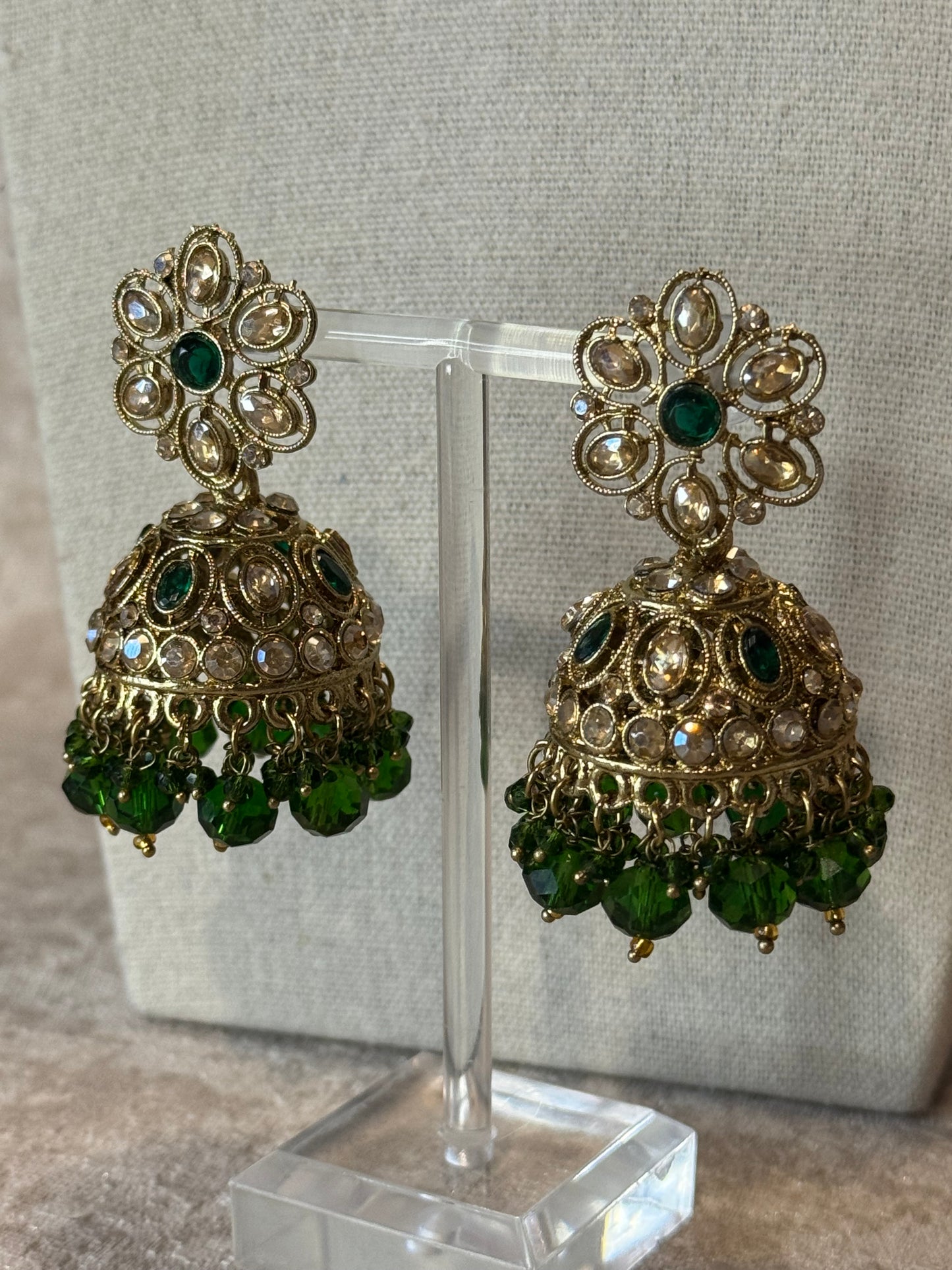 Polki Earring Tikka Set