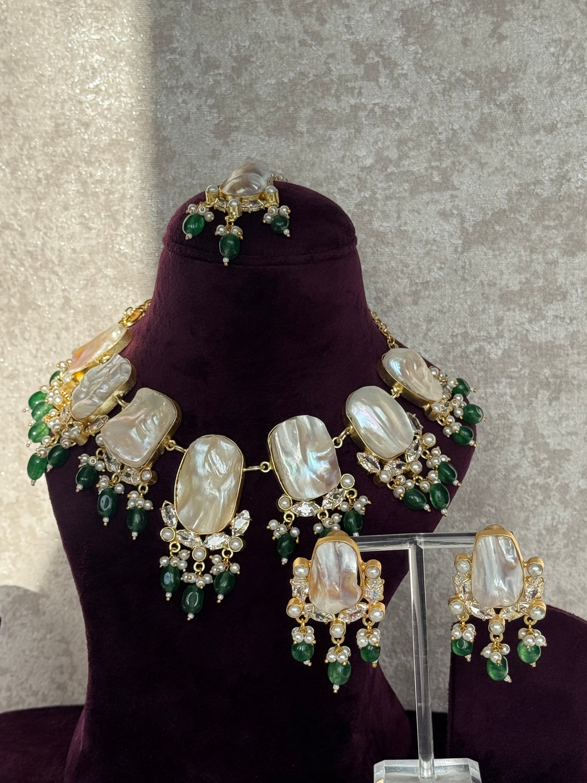 Urmi - Mother of Pearl Set | The Tara Collection