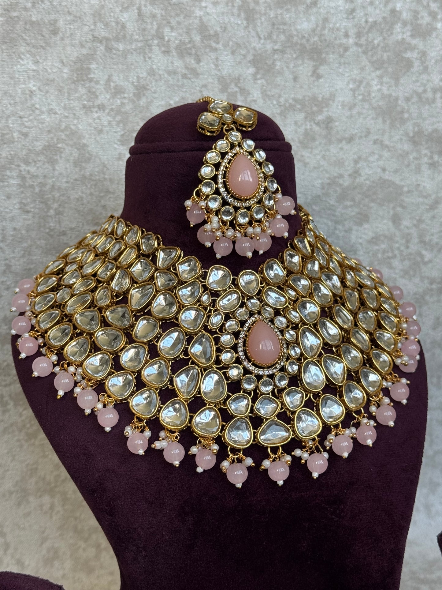 Semi Bridal Necklace Set | The Tara Collection