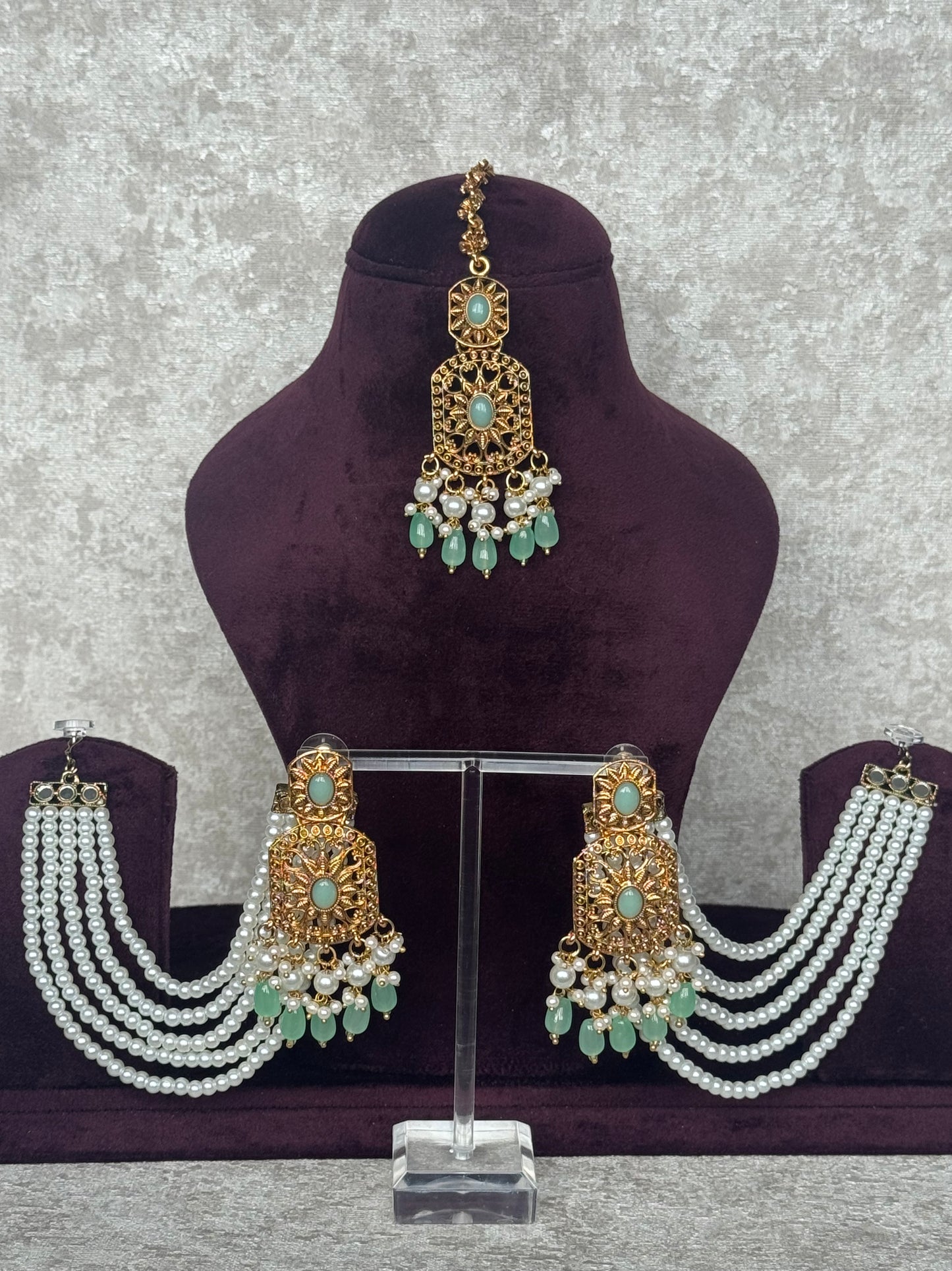 Earring Tikka Set | Detachable Sahara | The Tara Collection