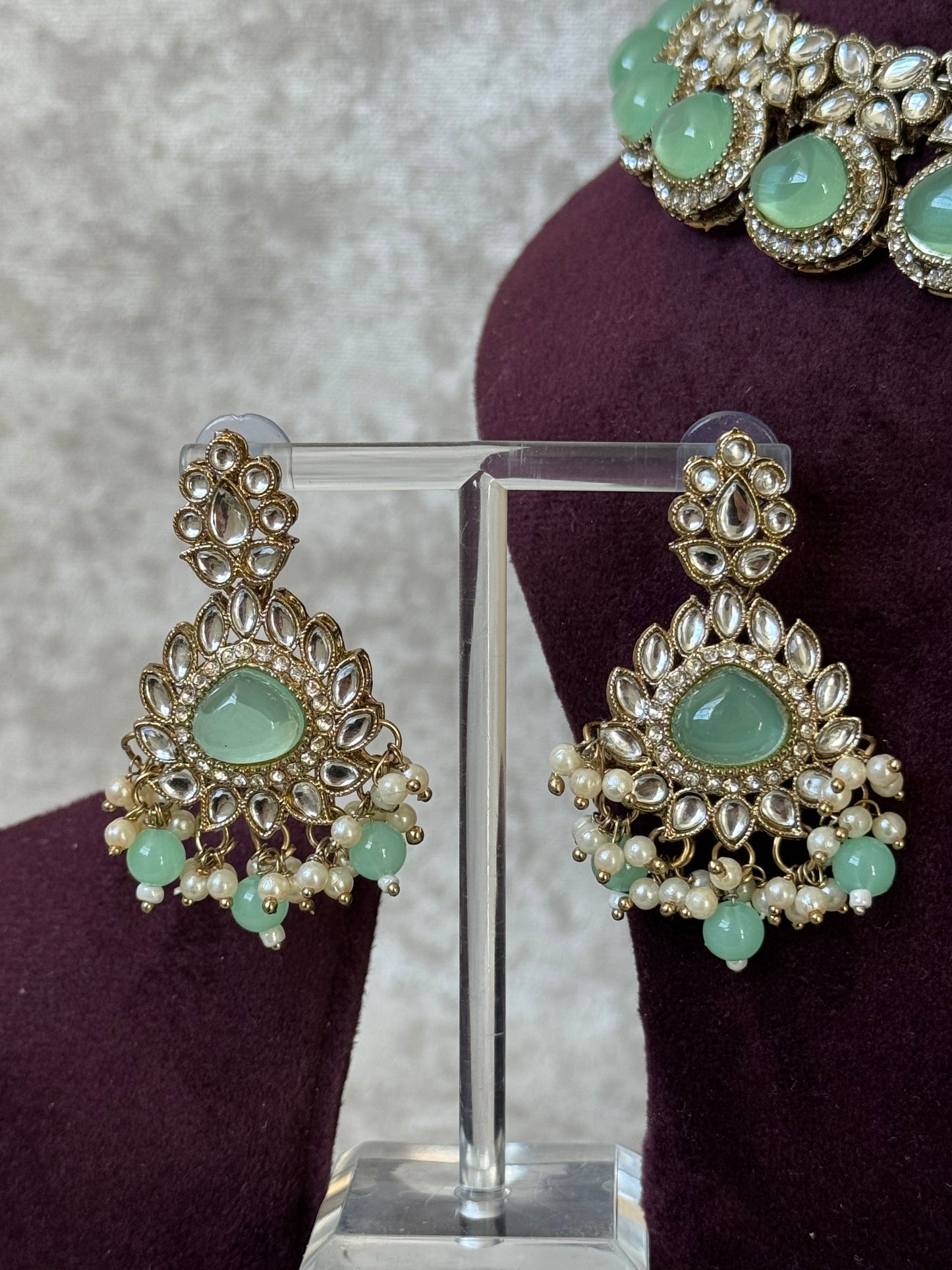 Kundan Style Necklace Set | The Tara Collection
