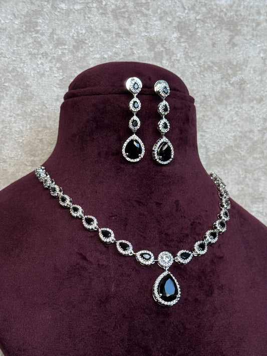 Simple AD Necklace Set | Necklace & Earrings