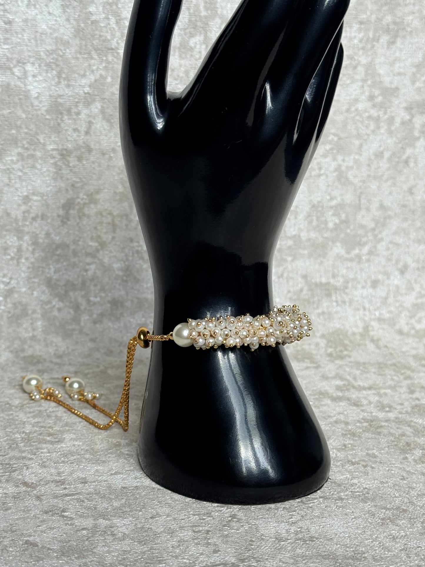 Clustered Pearl Adjustable Bracelet | The Tara Collection