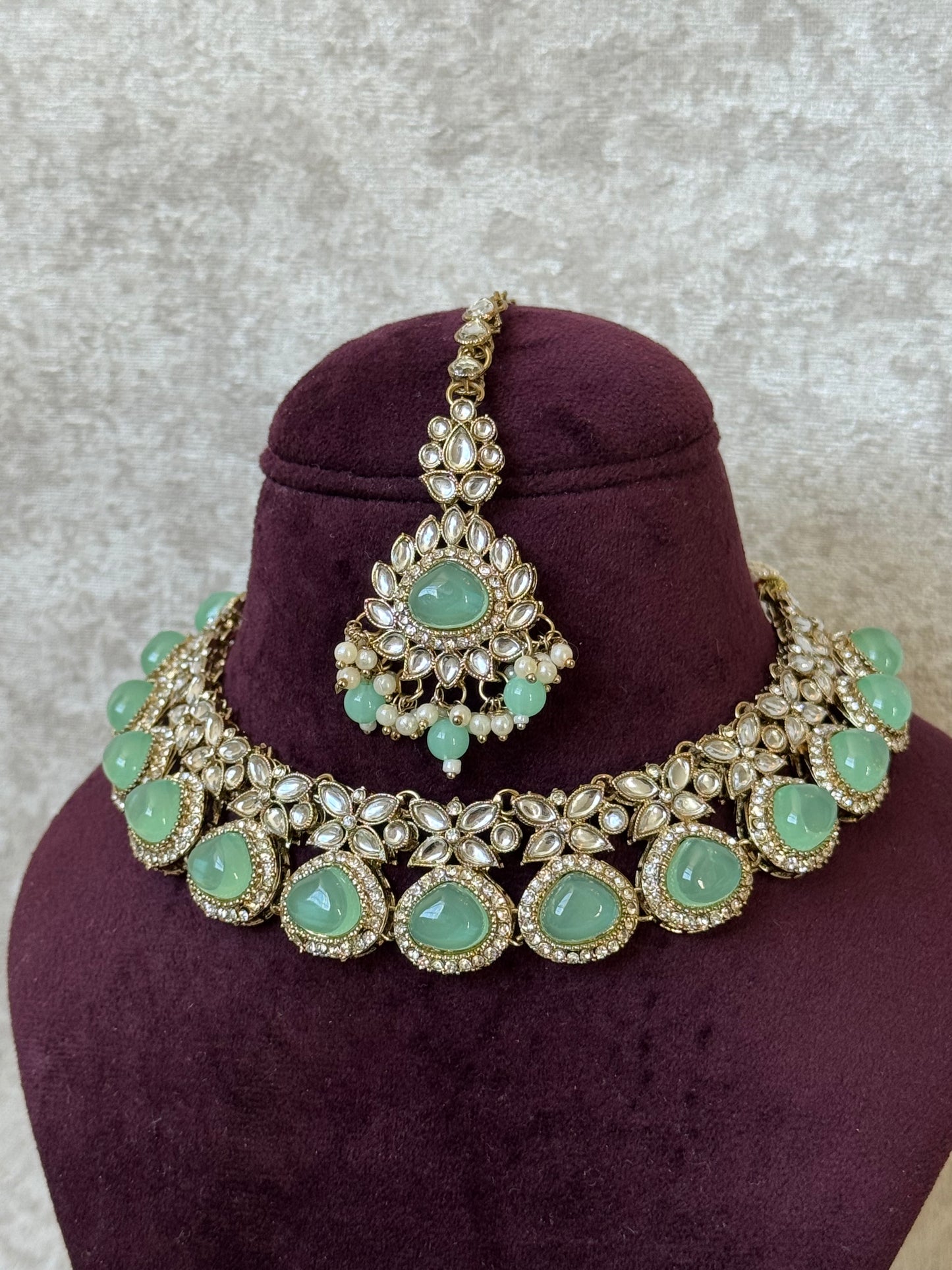 Kundan Style Necklace Set | The Tara Collection