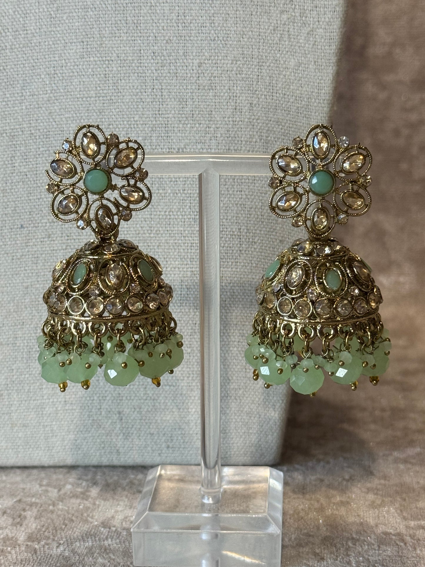 Polki Earring Tikka Set