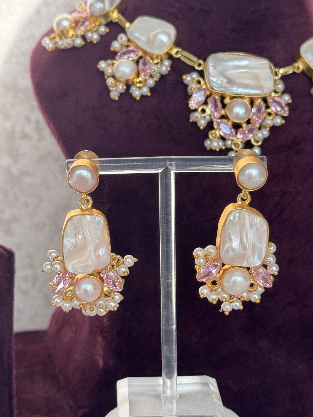 Urmi - Mother of Pearl Set | The Tara Collection