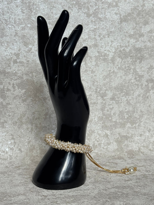 Clustered Pearl Adjustable Bracelet | The Tara Collection