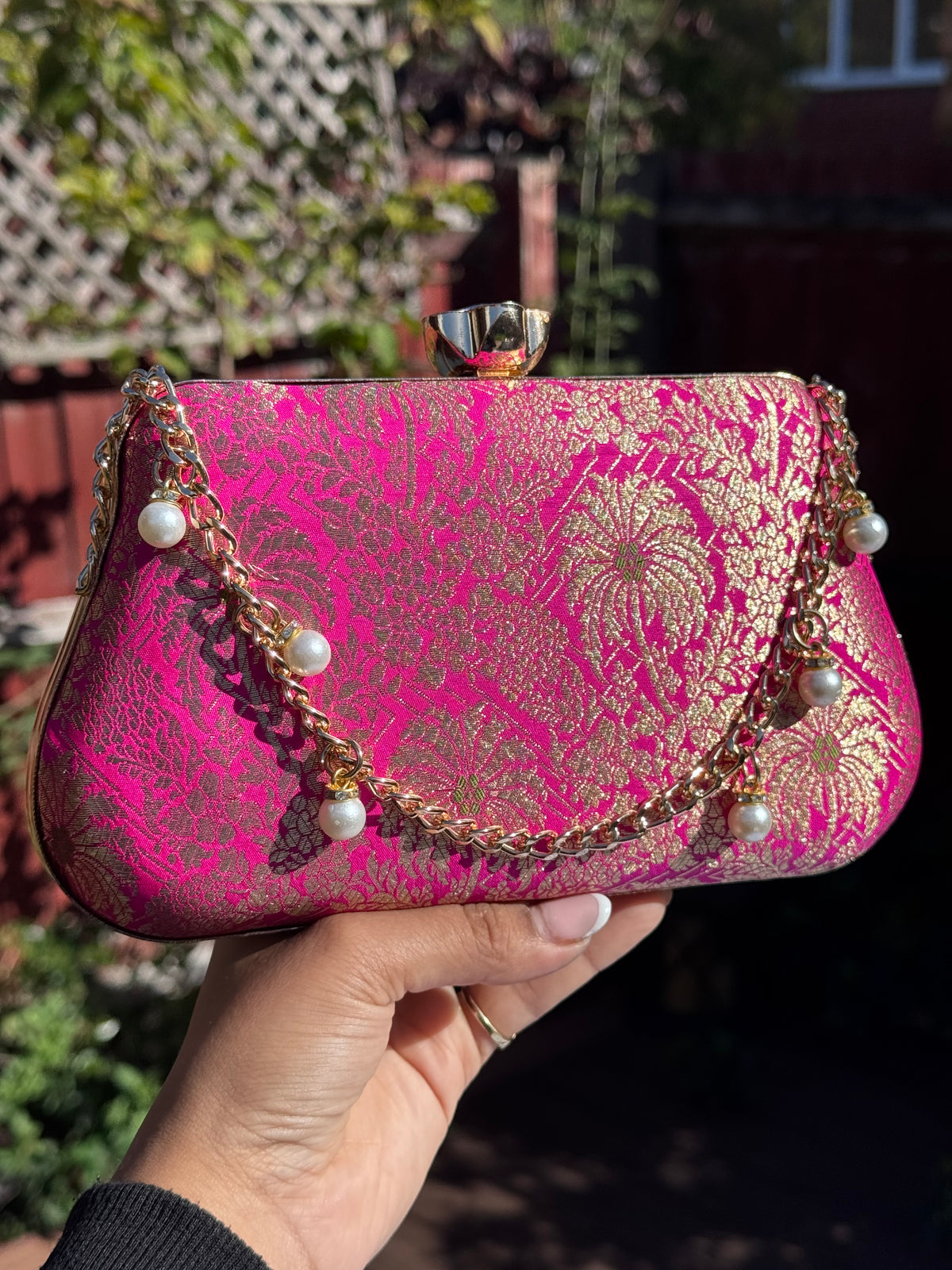 Kashvi Clutch Bag | Pure Banarasi Silk Clutch Purse | The Tara Collection