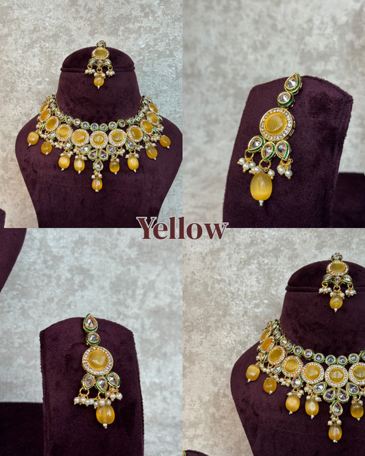 Crystal Stone Style Necklace Set