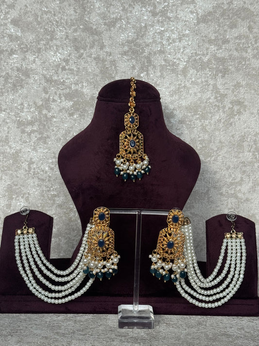 Earring Tikka Set | Detachable Sahara | The Tara Collection
