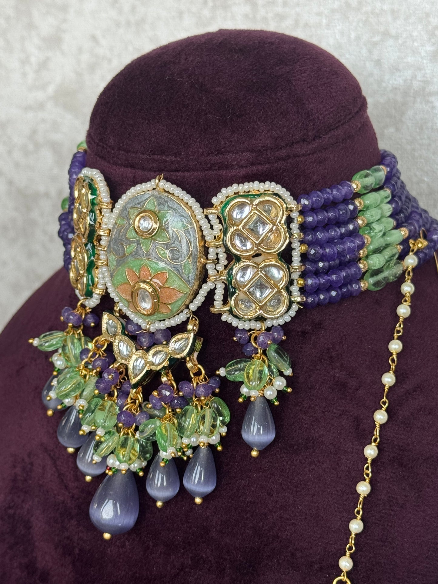 Meenakari Choker Set