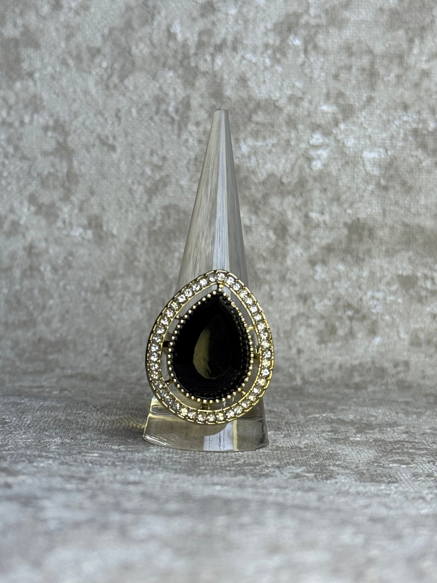 Tear Drop Adjustable Ring