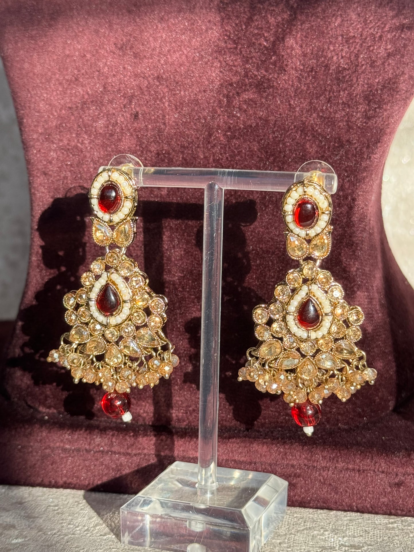 Polki Necklace Set | Necklace, Earrings & Tikka