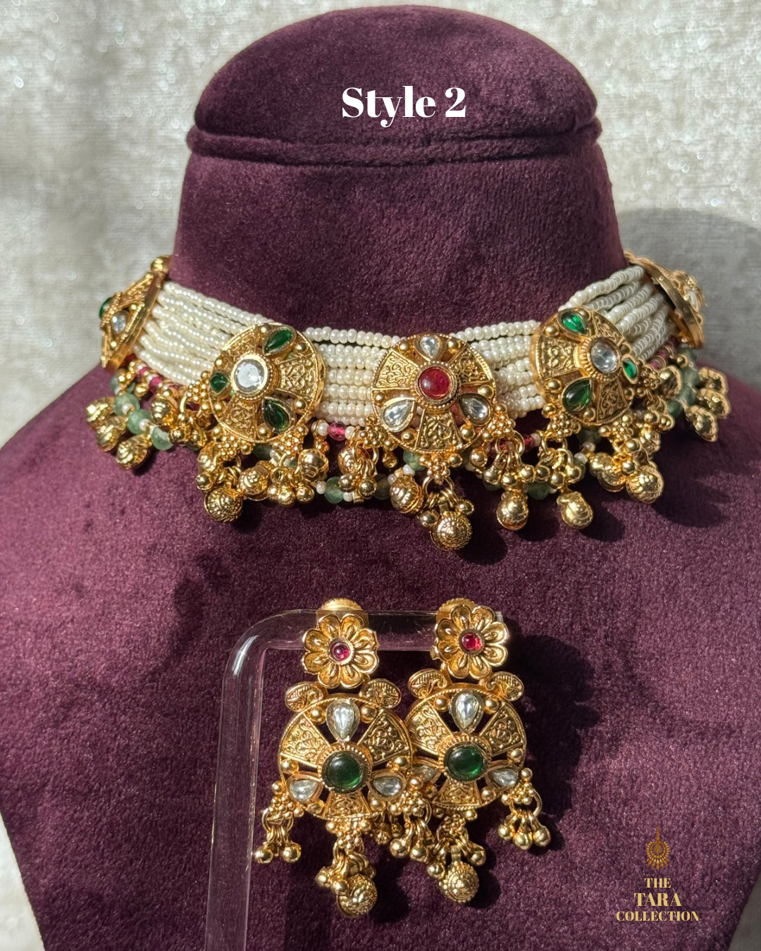 Rajwadi Polish Polki Choker Set