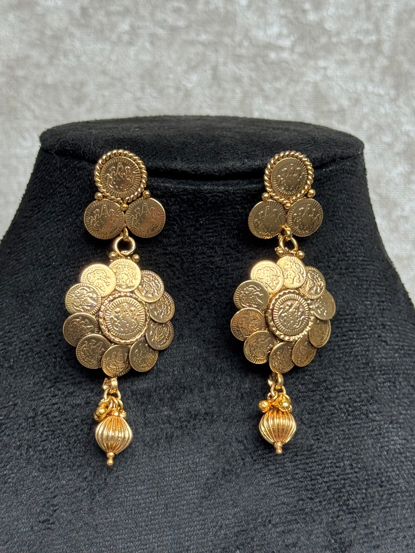 Gold Coin Temple Long Set | The Tara Collection