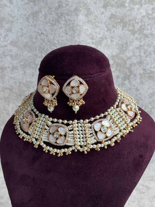 Mother of Pearl Necklace Set | The Tara Collection