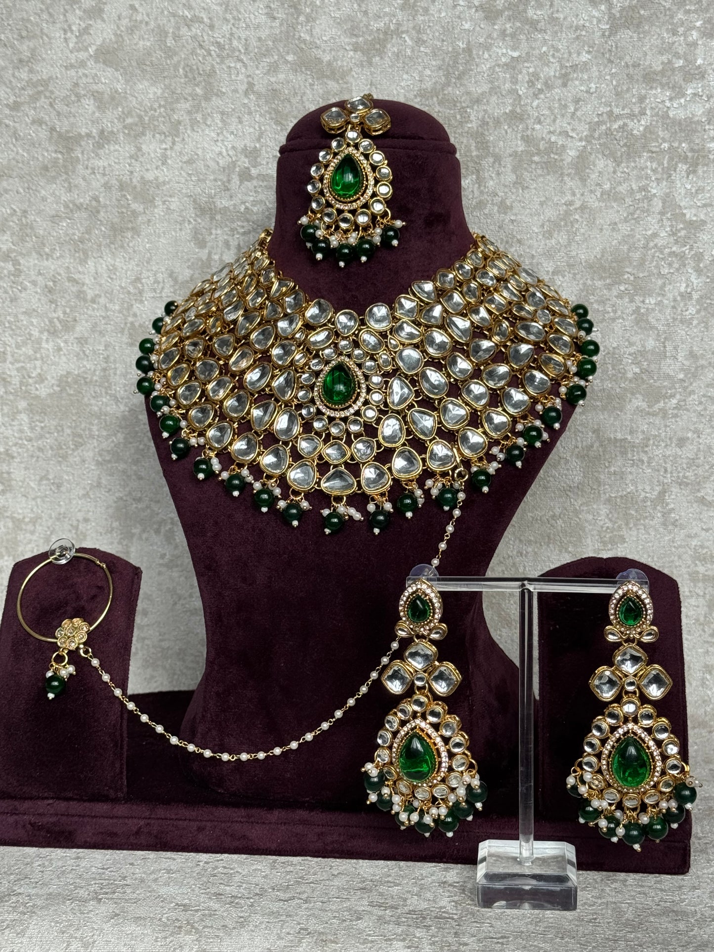 Semi Bridal Necklace Set | The Tara Collection