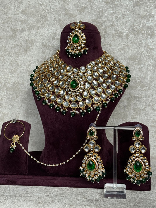 Semi Bridal Necklace Set | The Tara Collection