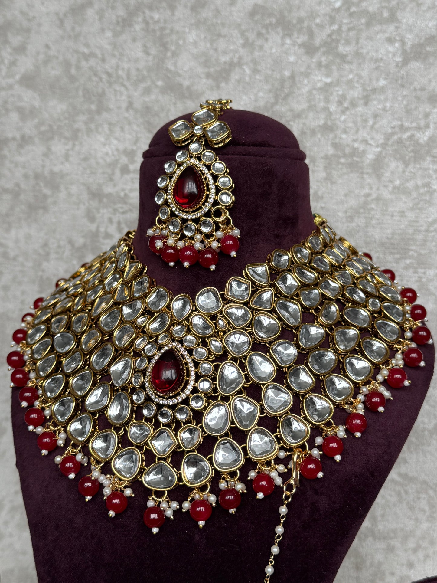 Semi Bridal Necklace Set | The Tara Collection