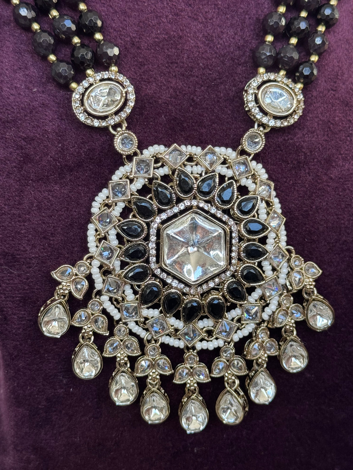 Rajvi - Pearl Long Necklace Set | The Tara Collection